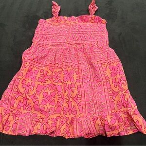 Vineyard Vines Pink & Orange Patterned Sundress